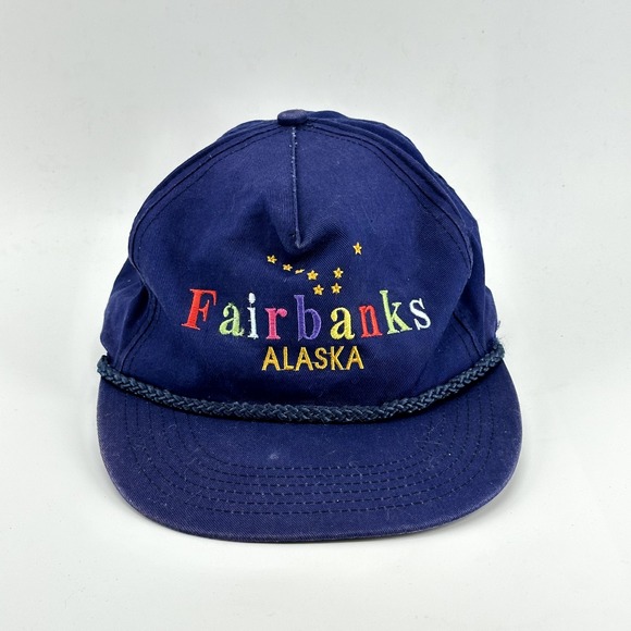Arctic Circle Other - VINTAGE Fairbanks Alaska Rope Snapback Hat Cap Purple 90s Embroidered Tourist